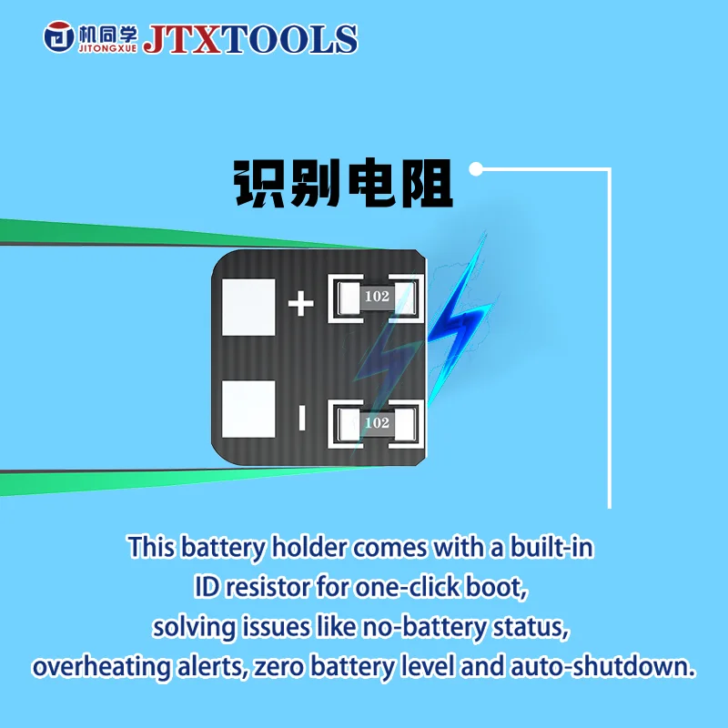 JTX BL-04 Android Power Cable Battery Connector Support for More than 500 Latest Popular Android Phone Model for Phone Repair