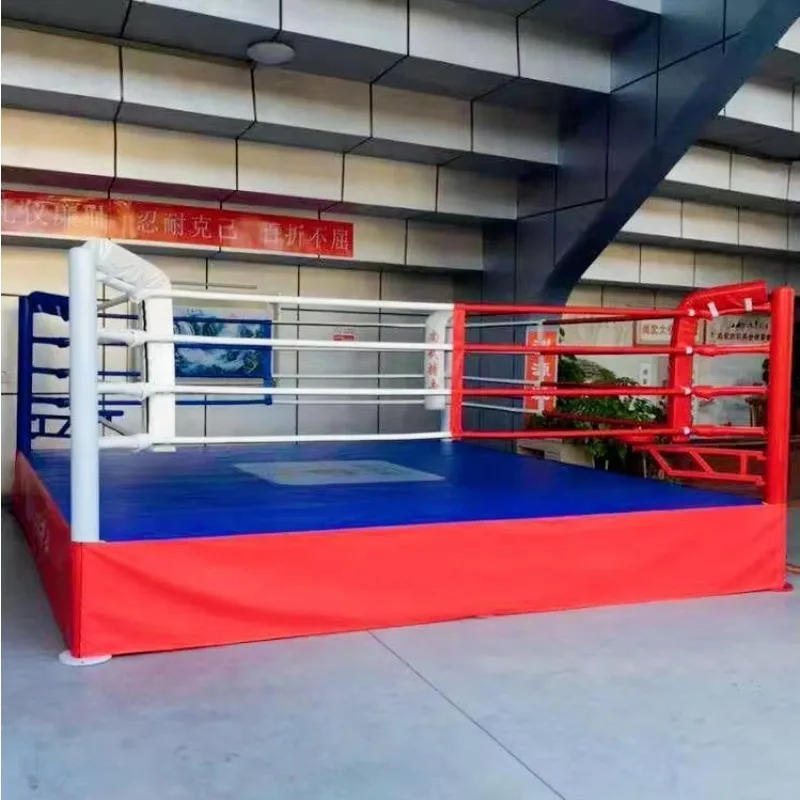 

4m/5m/6m Custom Folding Boxing Fighting Ring Collapsible Training Ground Elevated Portable Floor Boxing Ring