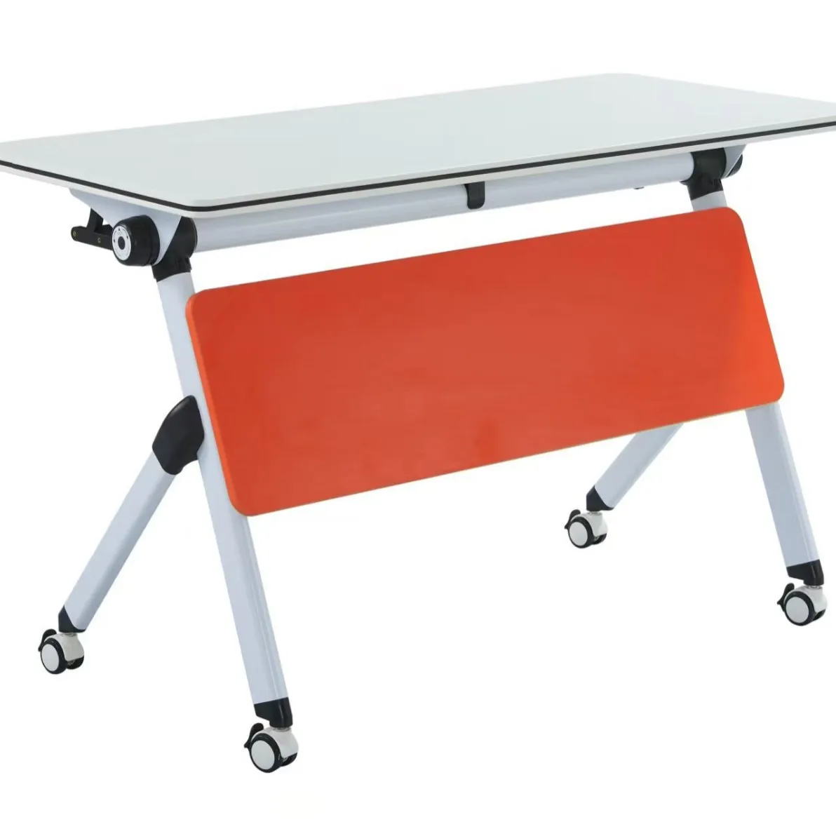 Folding training table Conference table Multifunctional meeting room Foldable movable combination table