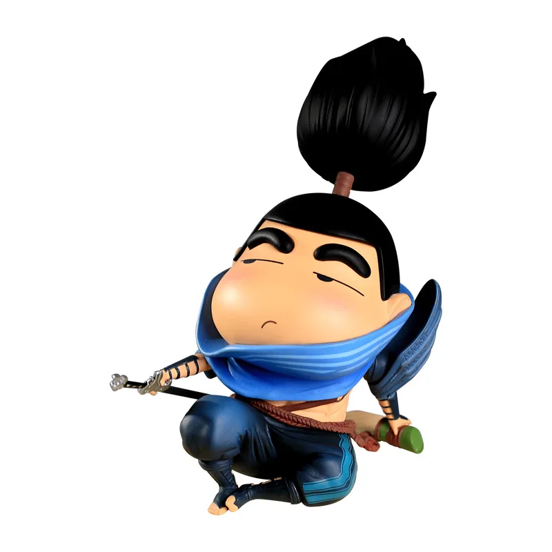 Neue lol Liga der Legenden Yasuo Samurai Peripherie Figur schöne Version Puppe Spielzeug Modell Ornamente Desktop Ornament Farbbox GIF