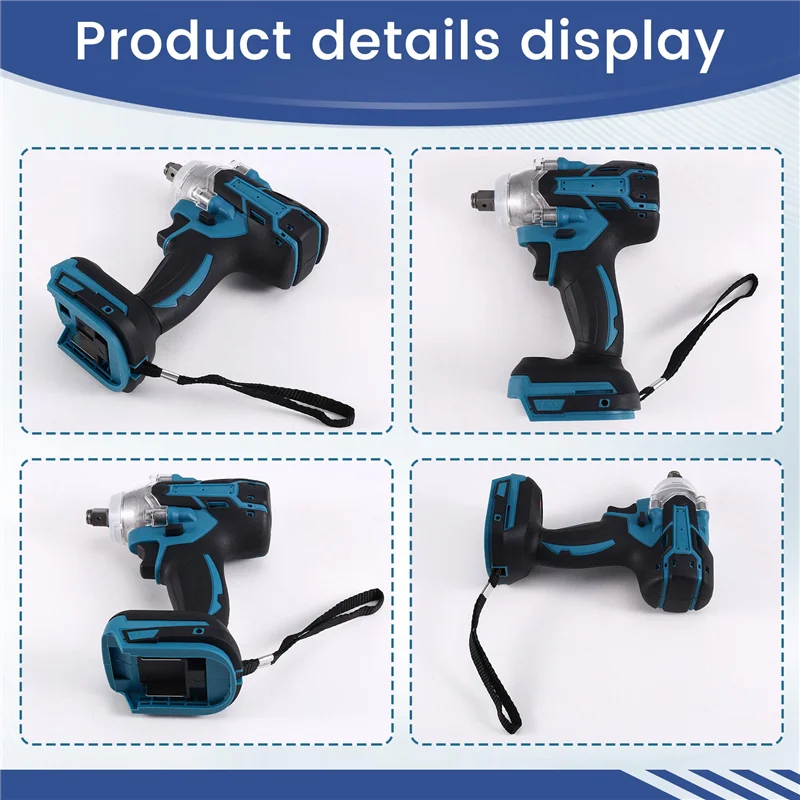 

RMWIN-350N.M Brushless Electric Impact Wrench Brushless Cordless Wrench Power Tool For 21V Battery Power Tools