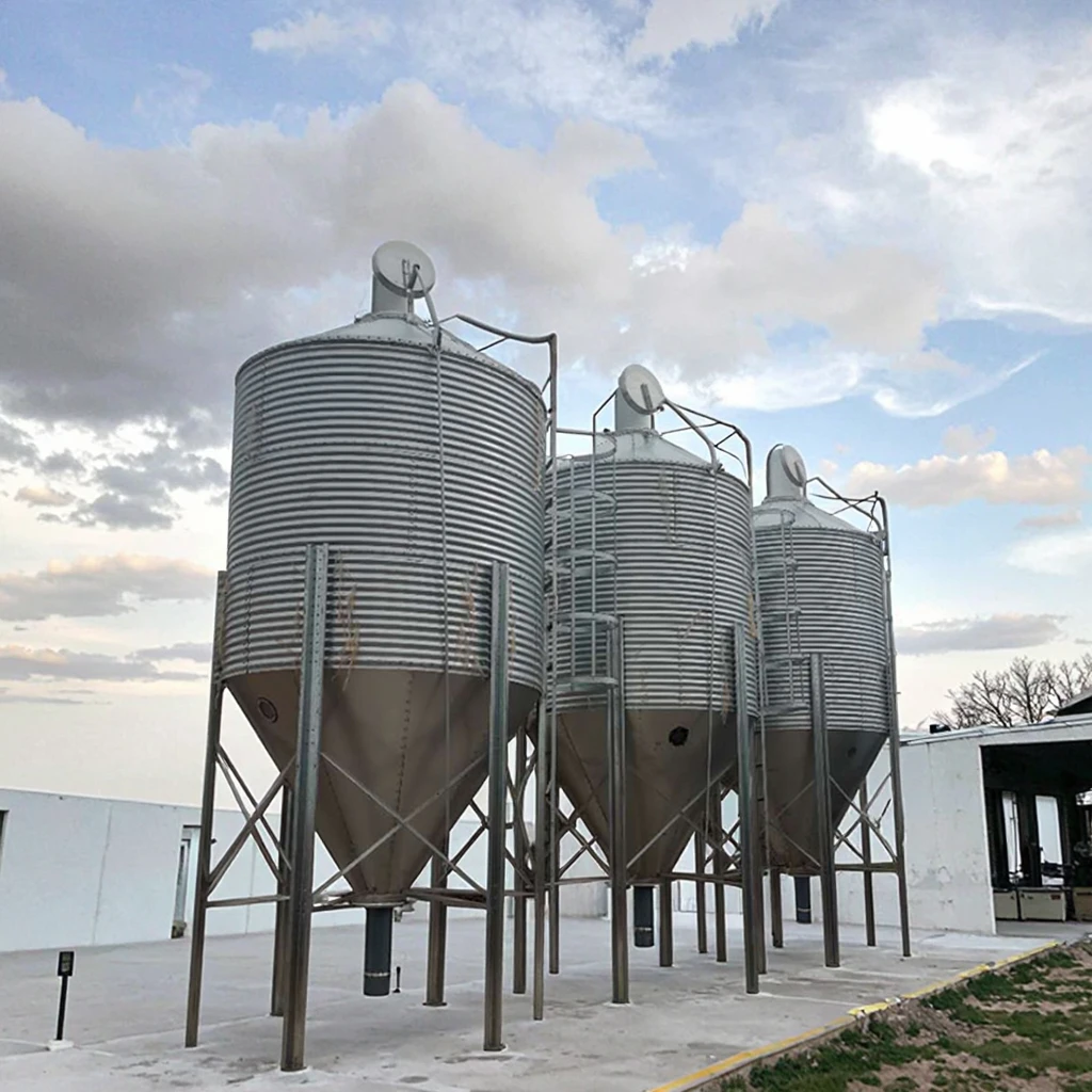 Cost-effective Silos Flat Bottom or Hopper Bottom Cereal Silo Poultry Food Feed Silo Paddy/rice/peanut Farm Silo