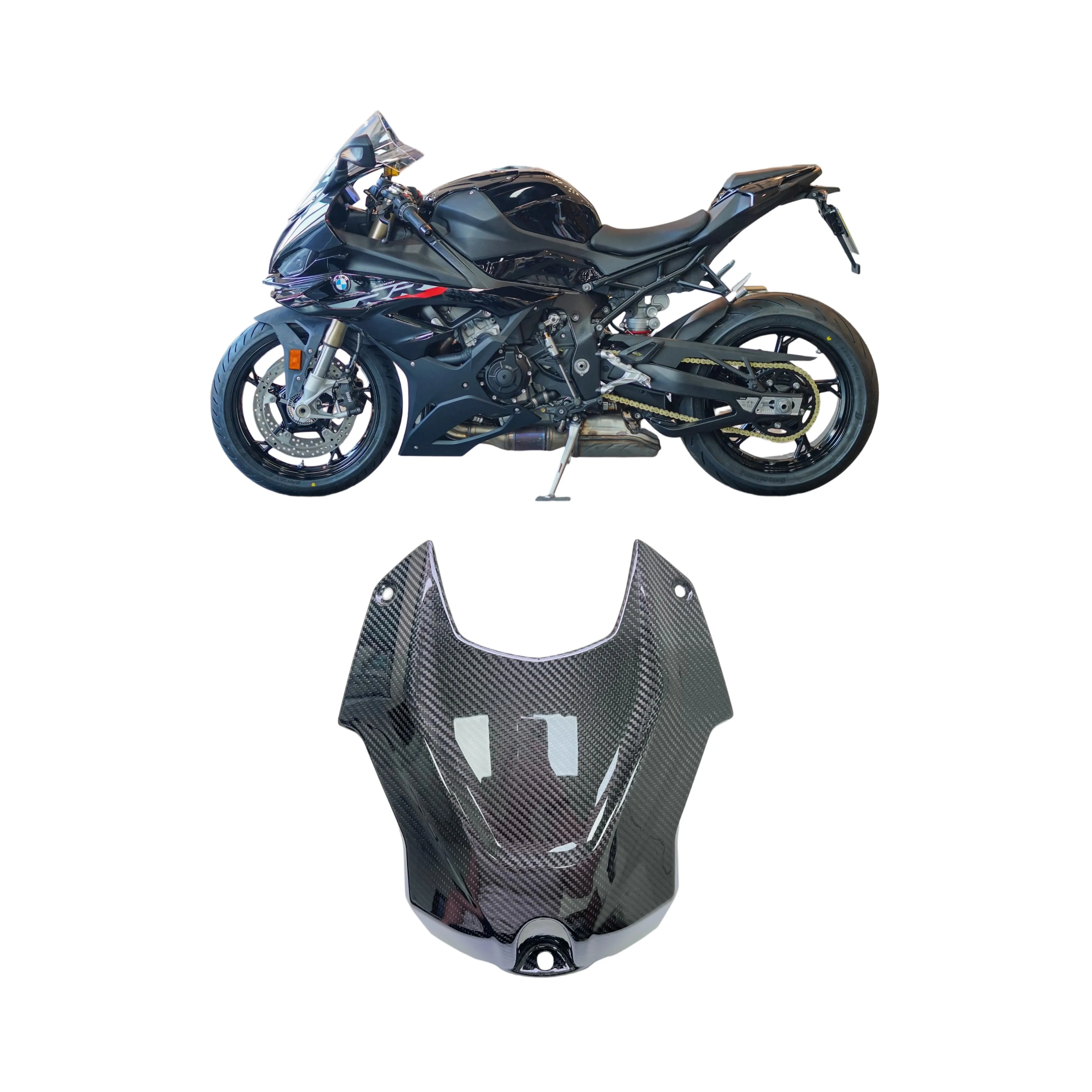 

For BMW BMW S1000RR 2019-2025 M1000RR 2020-2025 S1000R 2021-2025 M1000R 2023-2025 100% Carbon Fiber Airbox cover