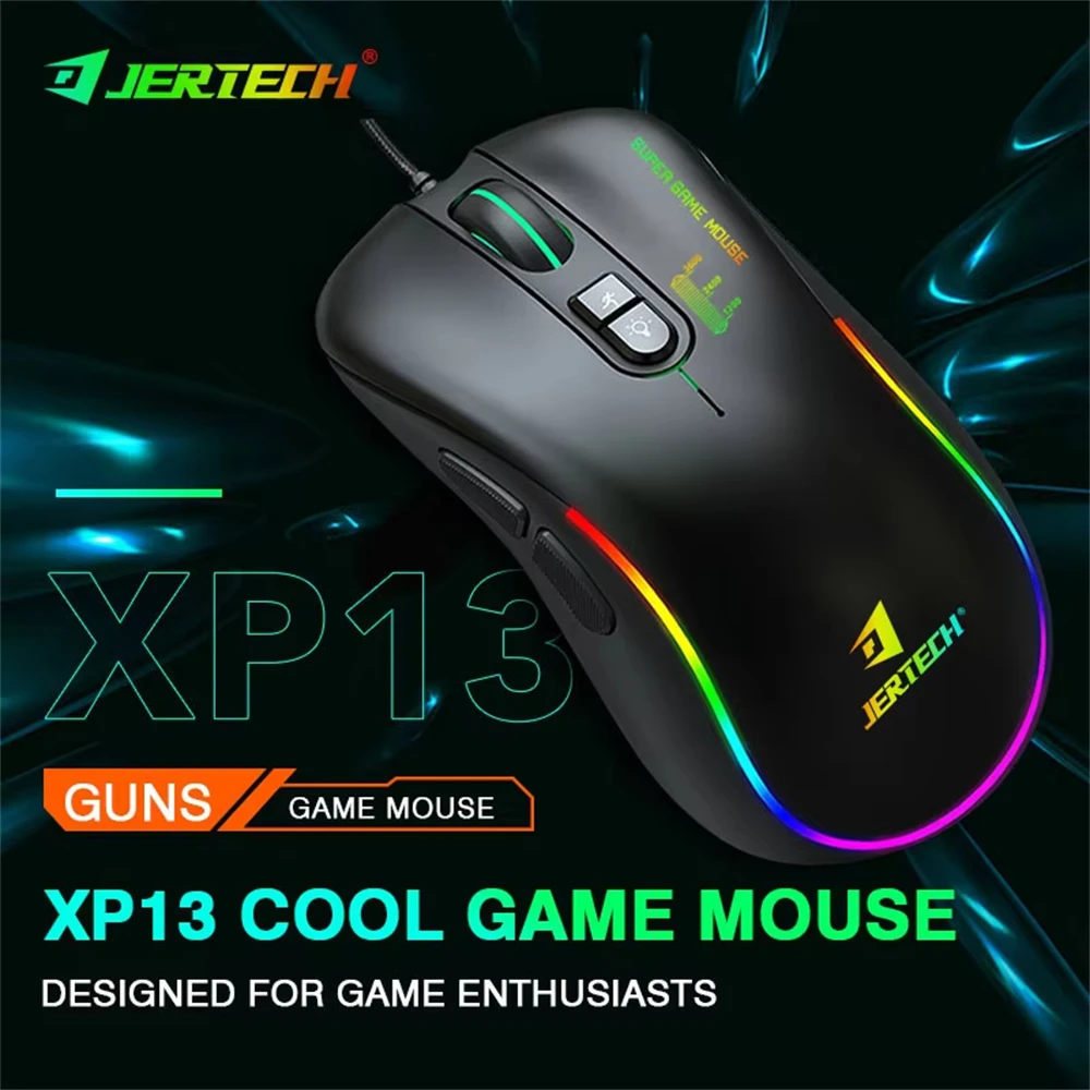 

XP13 USB 3.0 Color Backlit Durable Lightweight RGB Mouse 3200 DPI Wired Gaming Mouse