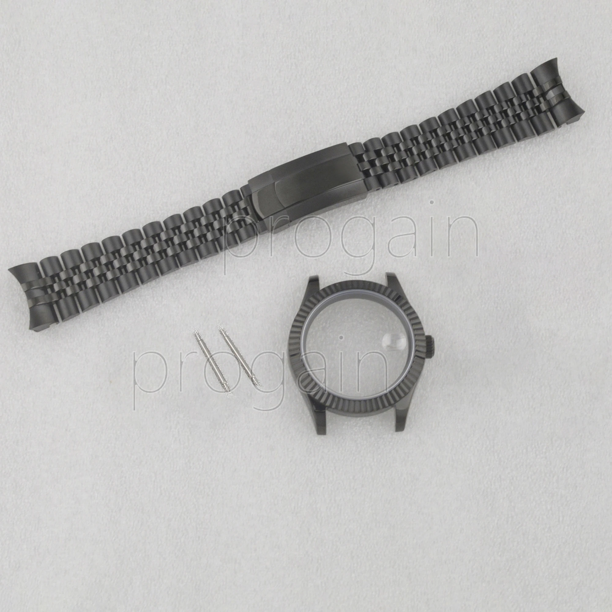 41mm Datejust Watch Case Men's Watch Strap Stainless Steel Three/Five Beads Parts For NH35 NH36 Mechanical Automatic Movement