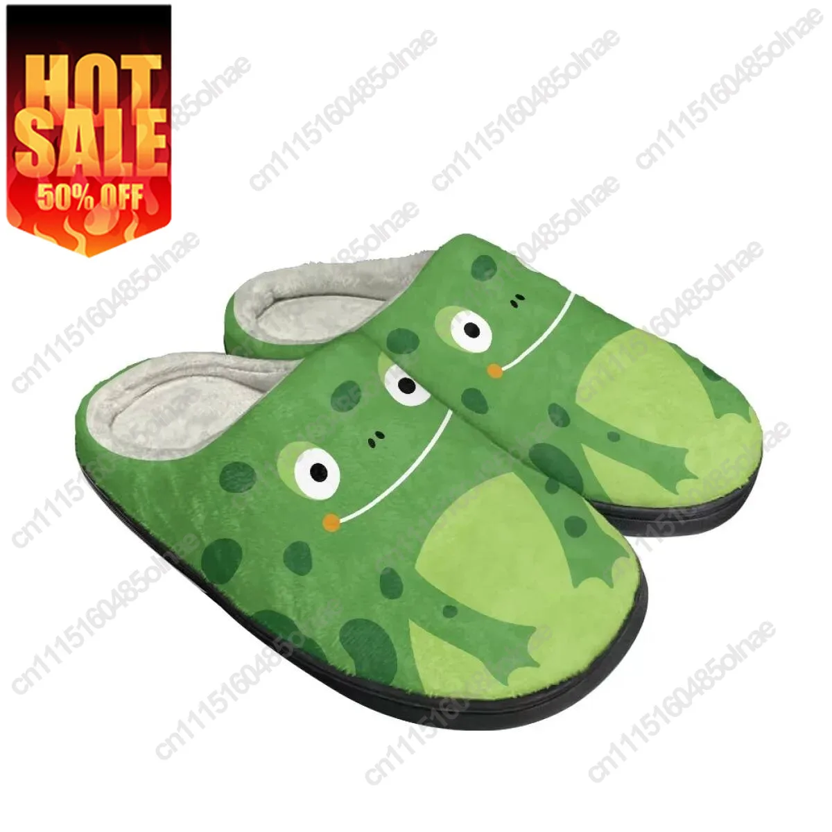 Pantuflas de algodón para el invierno, con diseños de animales adorables, para mujer, calzado cálido para usar en interiores, venta al por mayor, antideslizantes, para parejas, zapatos planos para el hogar.