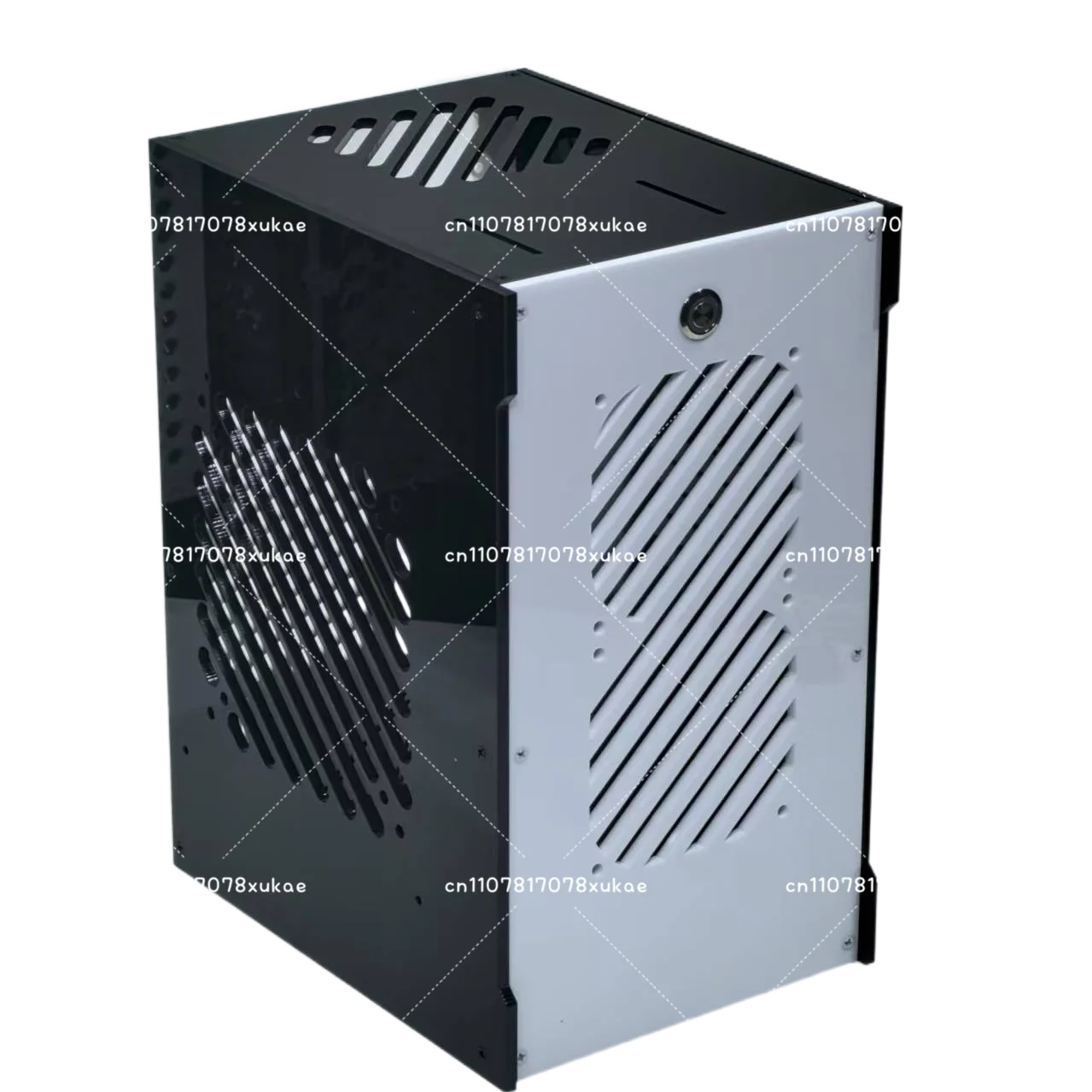 Mini ITX Chassis SFX Power Portable Computer Main Case Black and White Small Chassis
