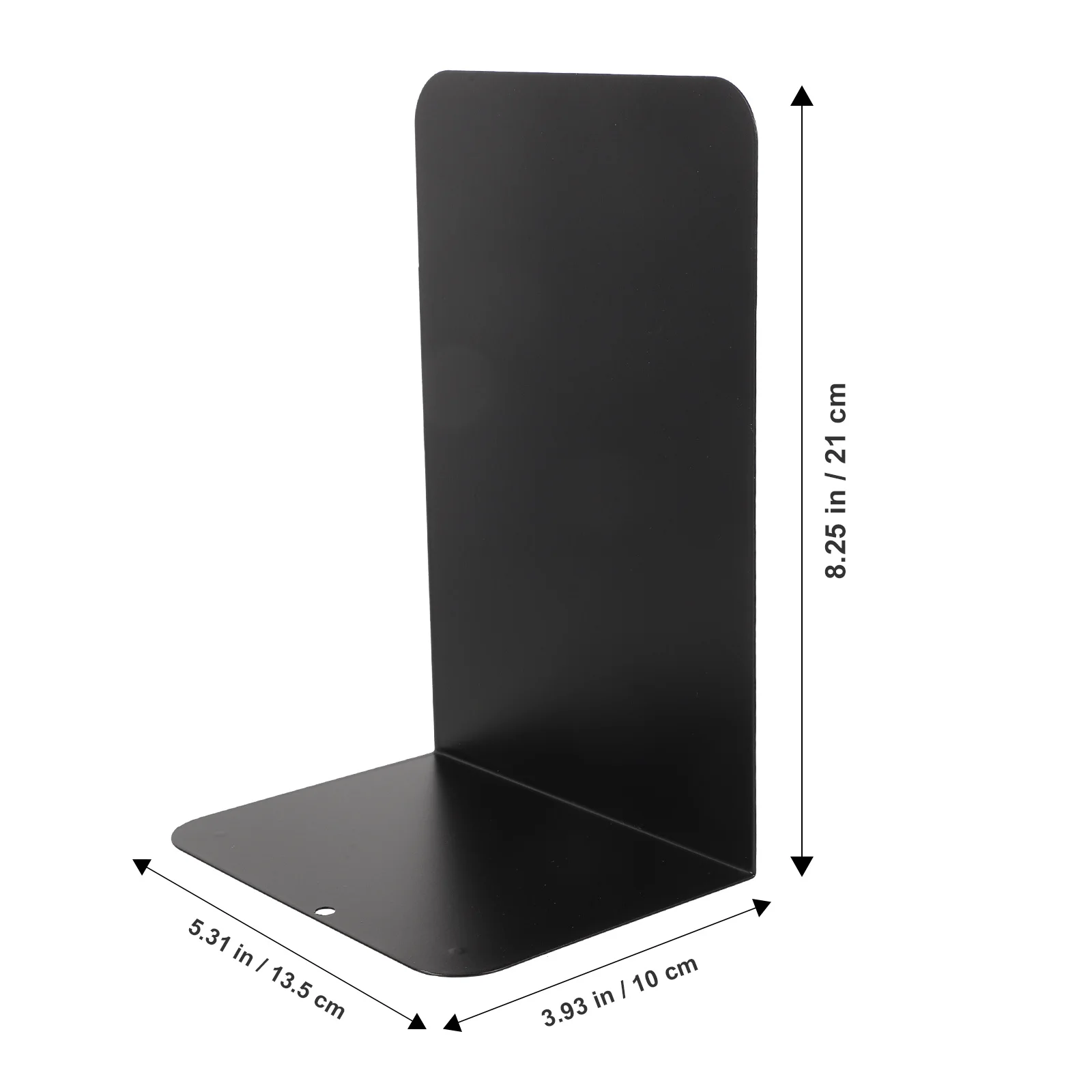 زوج واحد من حامل الكتب المعدني شديد التحمل والديكور بتصميم عصري أسود وقاعدة ثابتة ومضادة للانزلاق وحامل كتب آمن للكتب #4