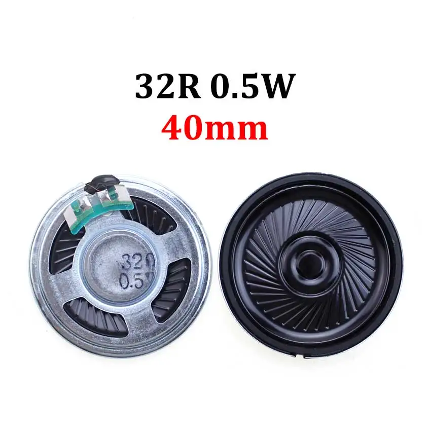 JCD 1pcs 8 32 Ohms 8R 32R 0.5W Loudspeaker Diameter 20/23/26/28/ 30/32/36/40/45/50mm Ultra-thin Speaker For Audio Diy Electronic