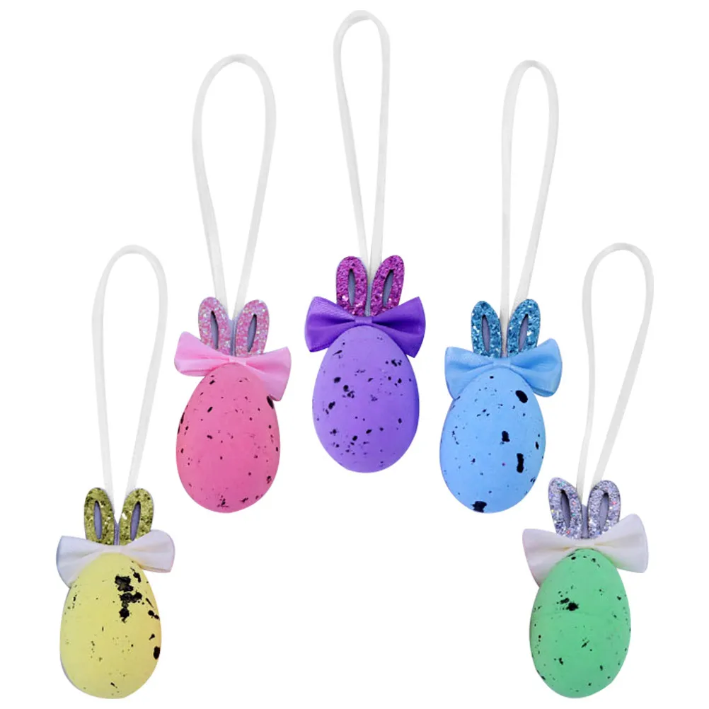

5Pcs Easter Hanging Decors Classic Traditional Shapes Suitable Many Scenes Attractive Festival Decorations Easter Ornament