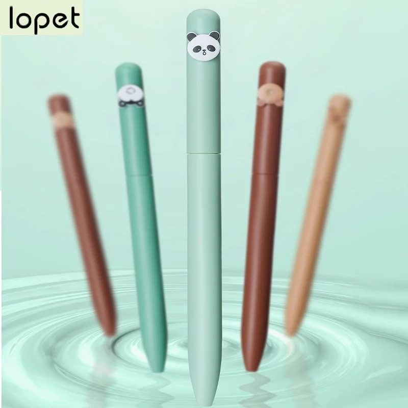 Lopet Love Pet Gel Pen Set, 2pcs Smooth Writing Pens for Students Exam, Cute Carton Back to School useful Aesthetic Stationery