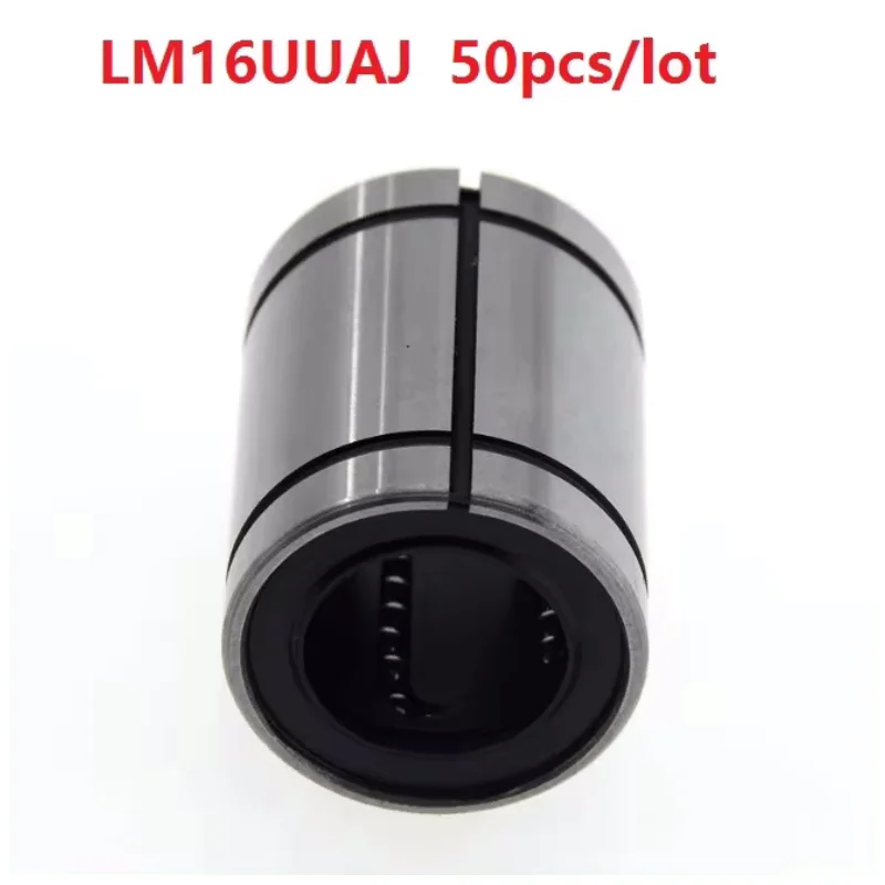 

50pcs LM16AJ LM16UUAJ 16mm adjustable linear ball motion bearings bush bushing CNC 16x28x37 mm