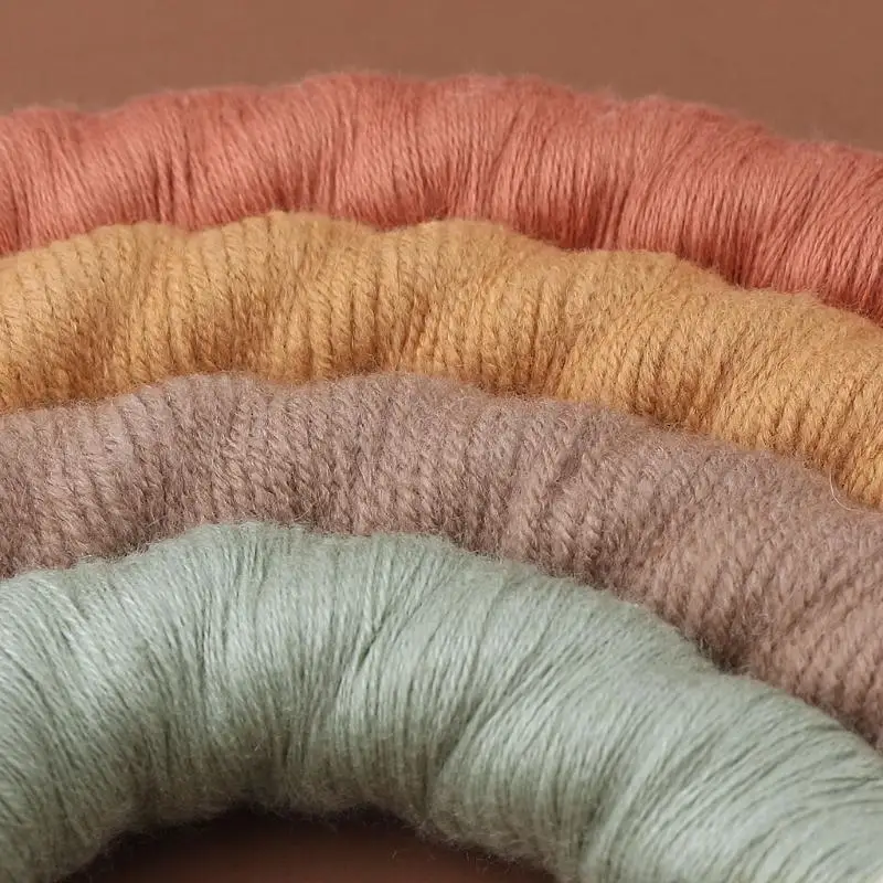 QX2E Rainbow Wall Hanging Ornament Handmade Weaving Macrame Home Decoration for Nurse