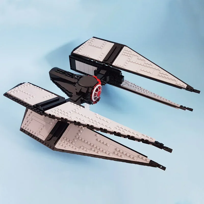 

NEW 1035PCS star battle Movie MOC TIED Interceptor Space fighter model DIY creative ideas ChildToy Assembly Puzzle birthday Gift