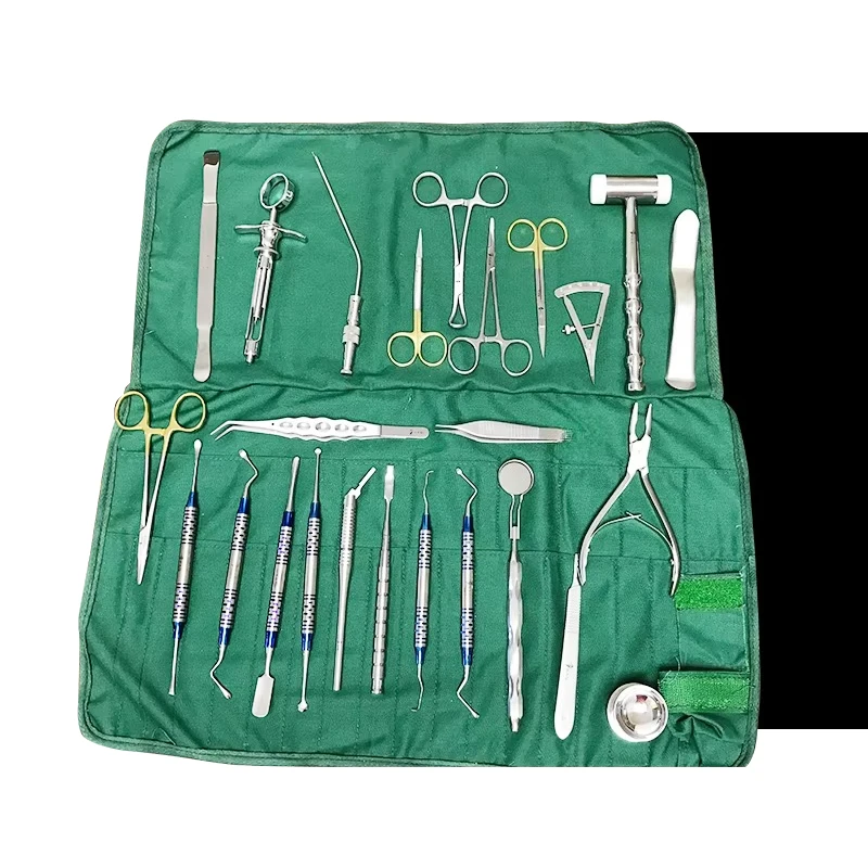 Wholesale Dental Basic Implant Surgery 26PCS Surgical Instruments Set Dentist Tools Kit