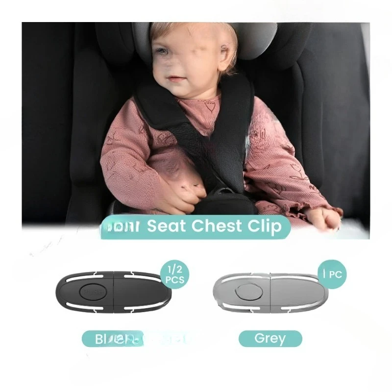 Universal Seat Chest Harness Clip - Anti EscapeBaby & Kids Seat Safety Buckle Lock, Adjustable Guard for Strollers & Car Seats
