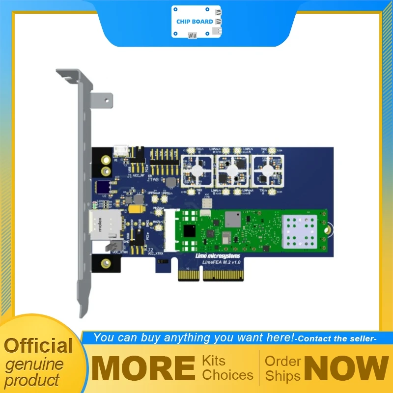 

CrowdSupply LimeSDR Micro M.2 SDR board, NXP LA9310 with LMS7002M chipset, compact software radio module