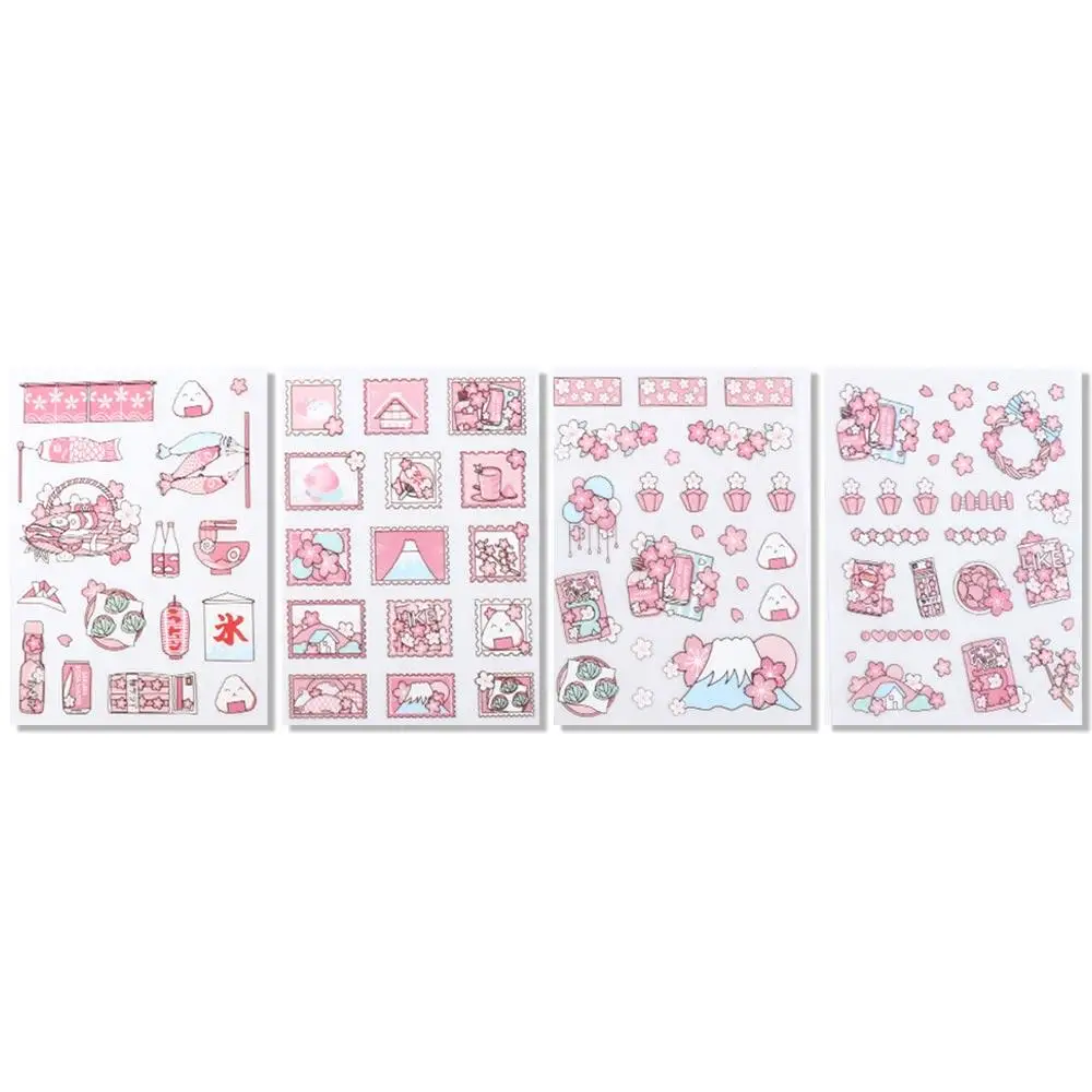 Sticker Cartoon Frosted Sticker Decoration Sticker Decorative Sticker Anime Stickers Pink Flash Point Sticker Diary Stickers