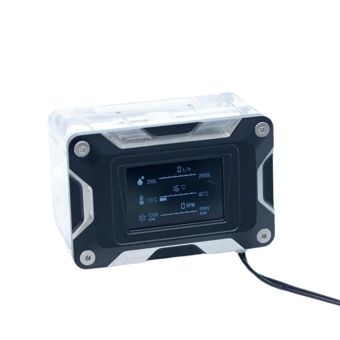 Computer water cooling intelligent flow rate temperature detection LCD display LSJ-ZNR