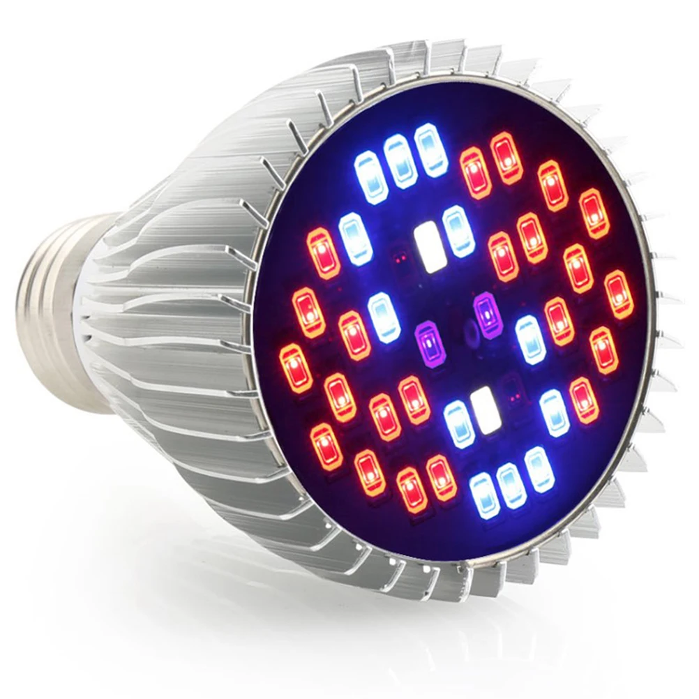 

30 Вт 40 светодиодов красный синий светильник для выращивания растений, садовая лампа для выращивания растений в помещении, гидропонная теплица, ферма, посева, культивирование