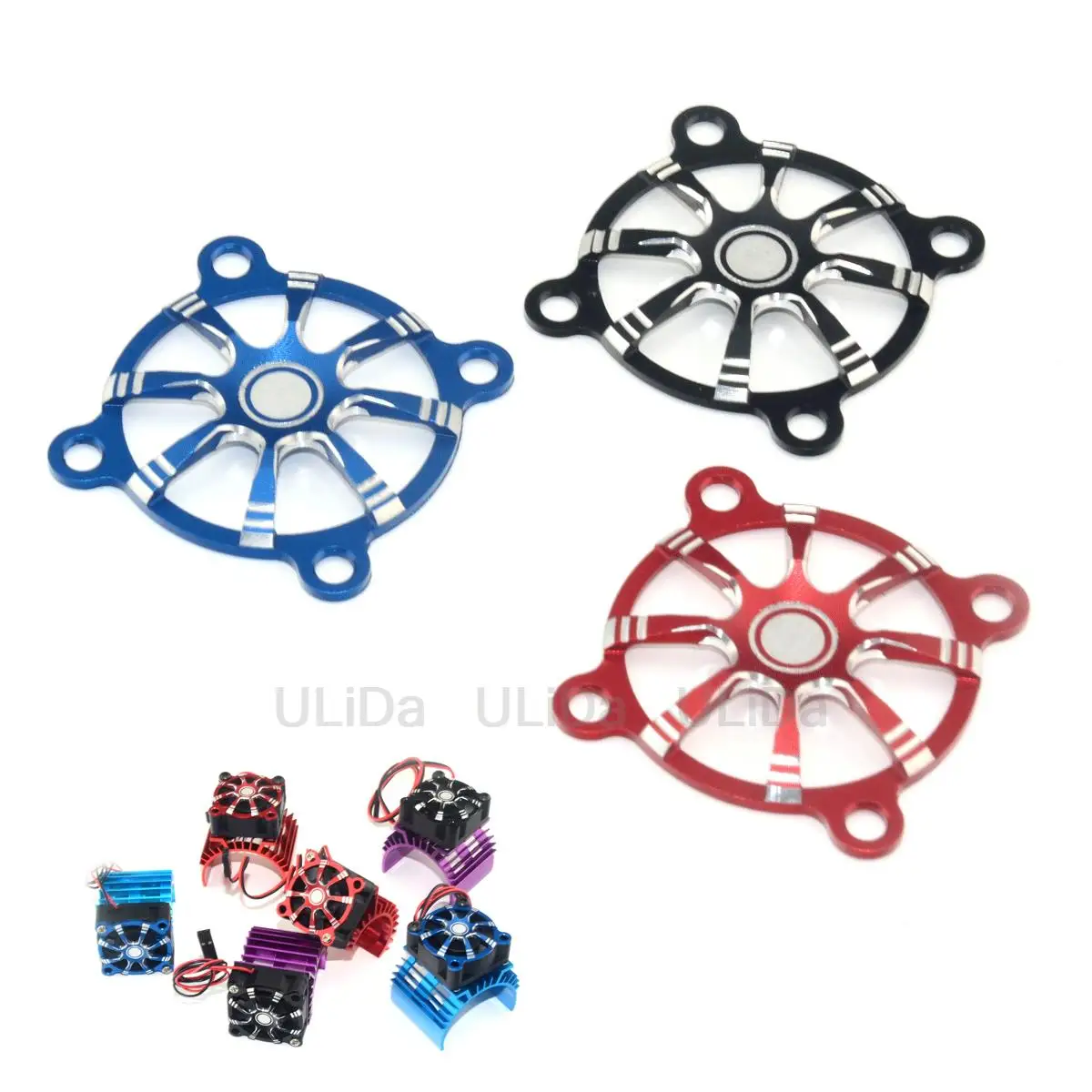 30mm Cooling Fan 30x30 Metal Cooling Fan Cover for RC 3650 550 Motor ESC Cooling Fan Aluminum Protective Cover Guard