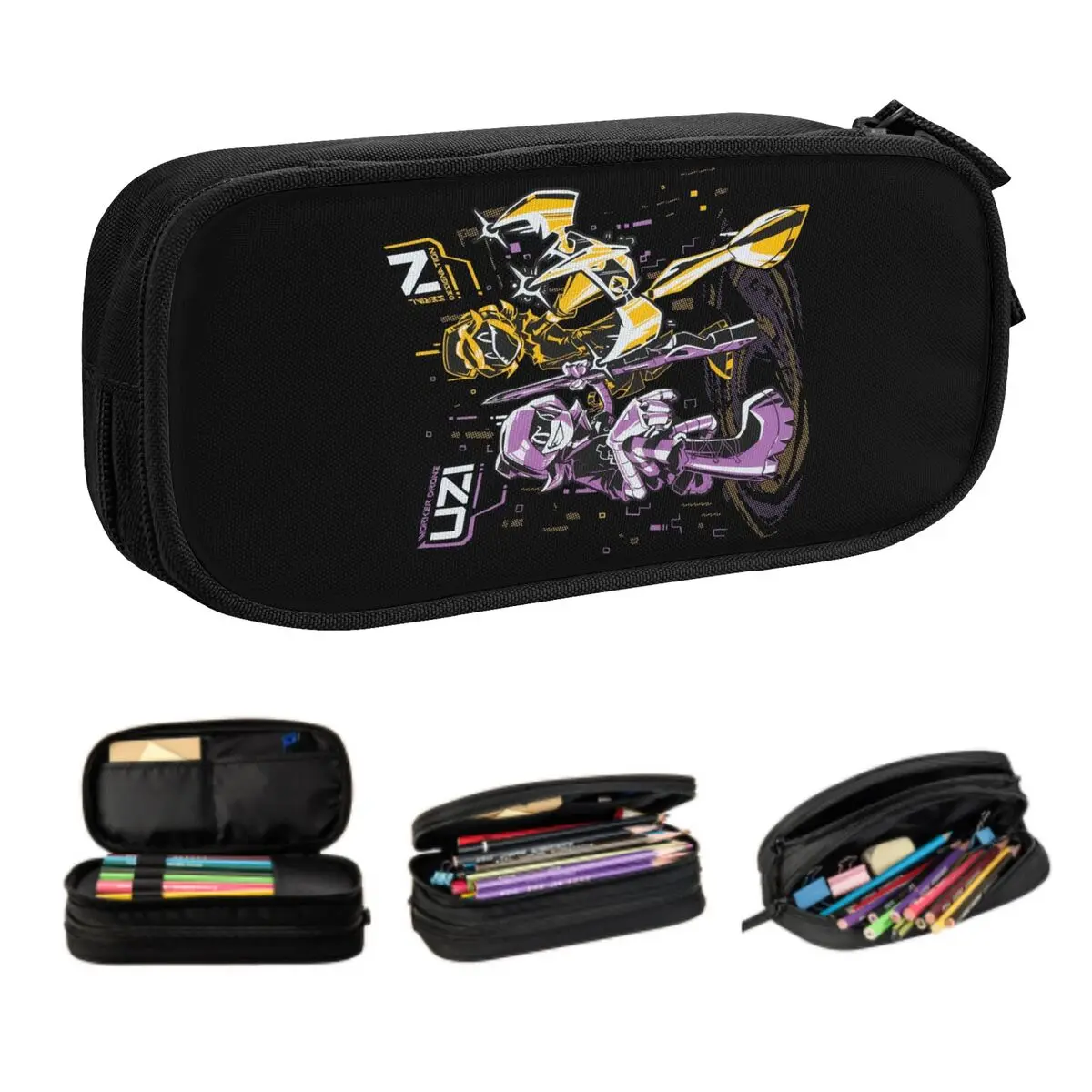 Custom Murder Drones Korean Pencil Cases Girl Boy Large Capacity N And Uzi Doorman Pencil Pouch Students Stationery