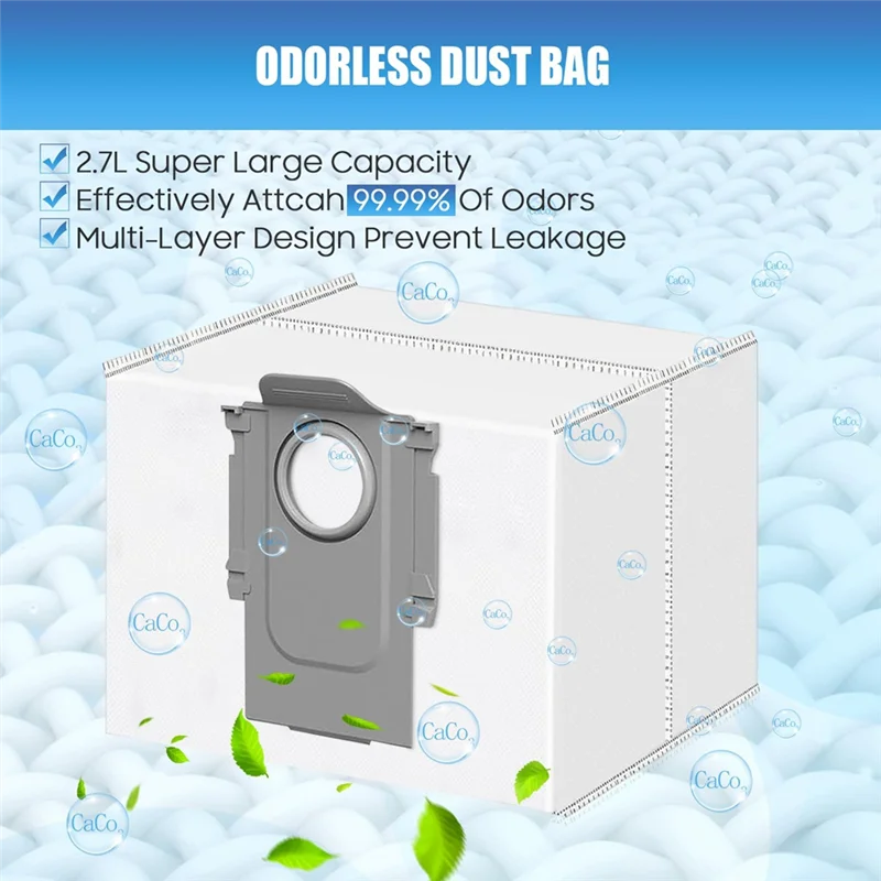 LITE-Per Roborock S7 Pro Ultra Maxv Ultra Robot Aspirapolvere Accessori Sacchetti per la polvere Mop Panno Filtro Hepa Spazzole laterali principali