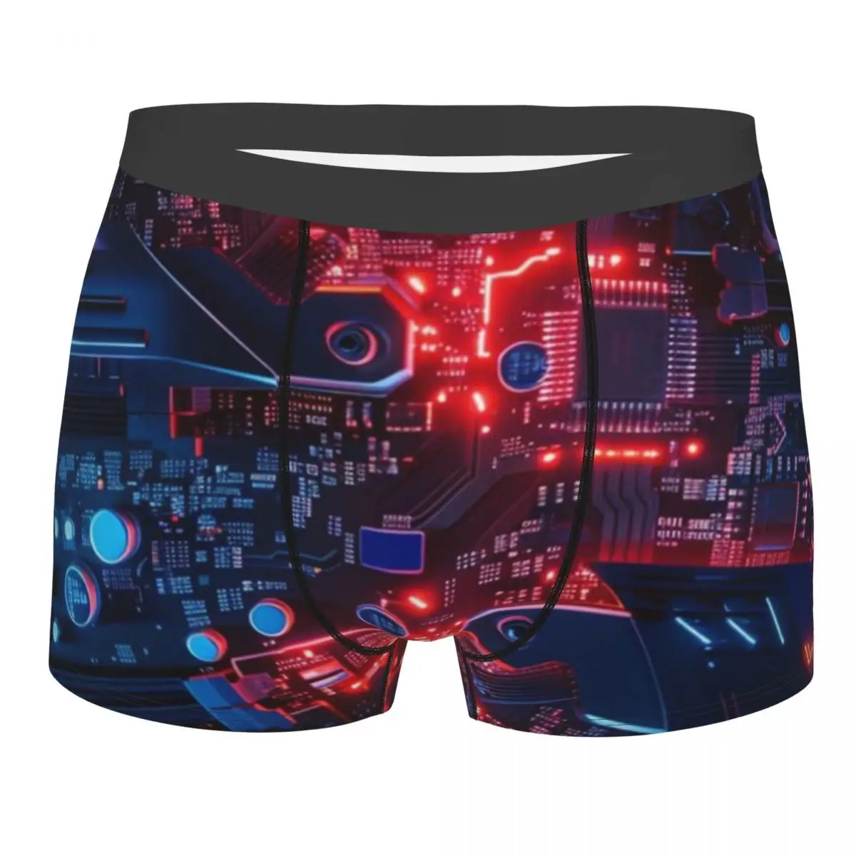 Mechanical Punk Shorts Men's Underwear Sexy Panties Cotton Fashion Underwear Stretch