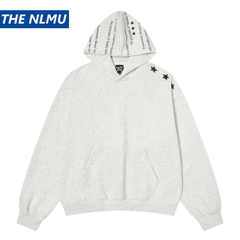 

Men Hoodies Y2K Streetwear Letter Graphic Hooded Sweatshirt Streetwear Hip Hop Baggy Pullover Harajuku Tops Clothing