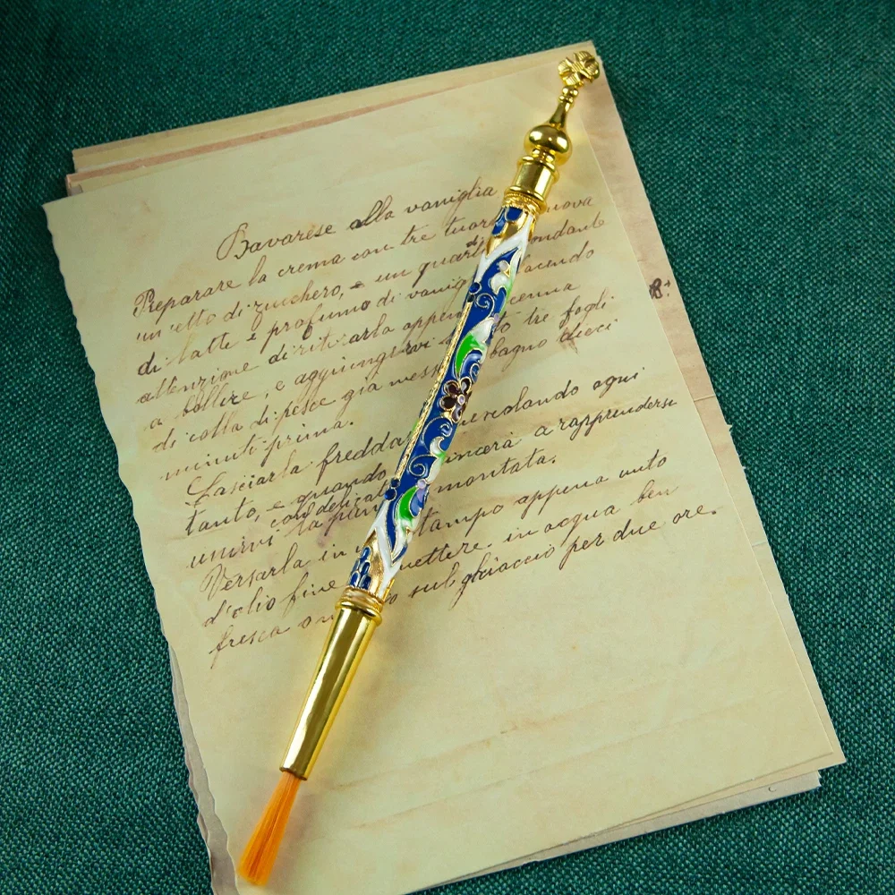 HTISOK 3-teiliges orthodoxes Stiftset, religiöse Schreibutensilien, emailliert und mit goldenen Akzenten verziert, ideal als Geschenk zum Gebet. – Detail 6