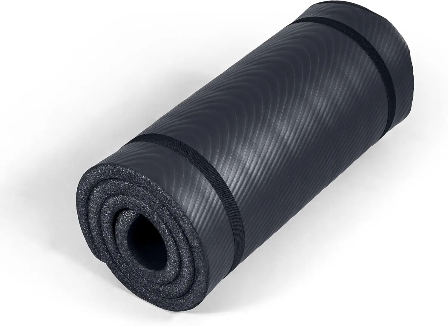 

Коврик для йоги Tone Fitness толщиной 1 дюйм | Высокоплотный, нескользящий коврик для упражнений с ремнем для переноски для йоги, пилатеса и домашних тренировок.
