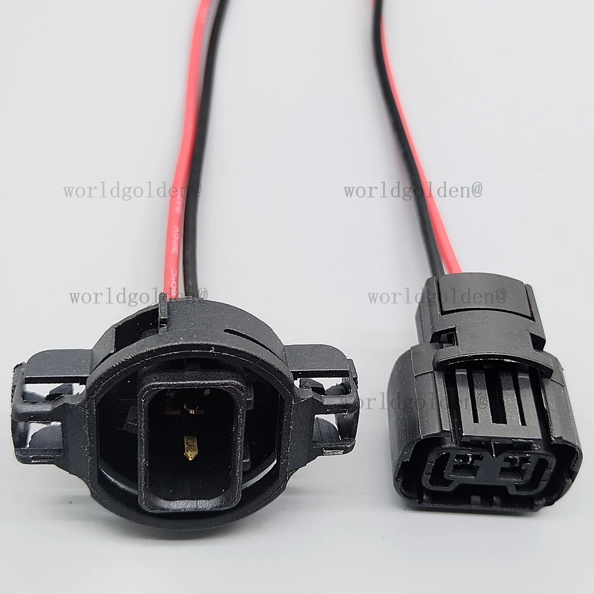 H16 5202 PSX24W 2504 Male Female Connector Harness for Vehicle LED HID Fog Headlight Bulb Replacement