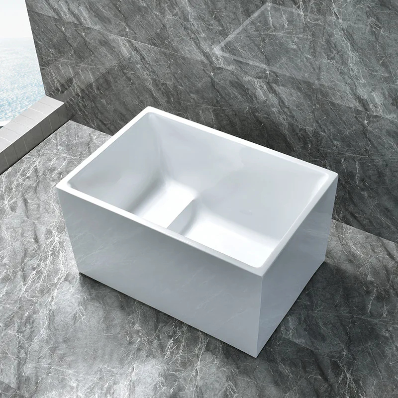 Acrylic bathtub independent small apartment Japanese-style household children adult deepened bathtub