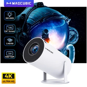 جهاز عرض HY300 Pro 4K Magncubic Android 11 Dual WIFI6 260ANSI Allwinner H713 BT5.0 1080P 1280 * 720P جهاز عرض خارجي للسينما المنزلية أعلى 8 مبيعات مصباح القضيب - رقم 1