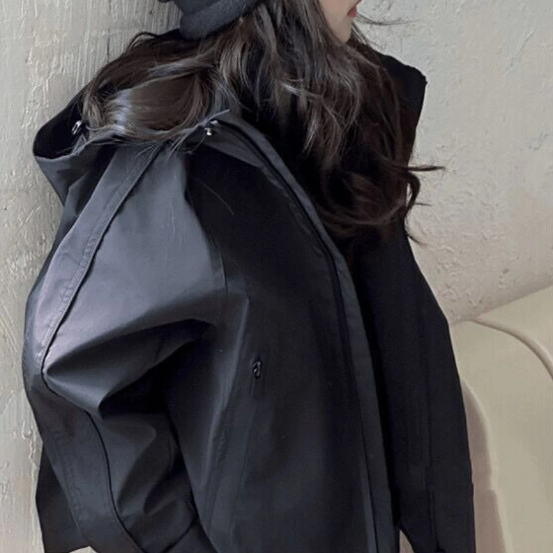 

2025 Autumn and Winter New Mid to Large Children's Stylish Solid Color Warm Design Jacket