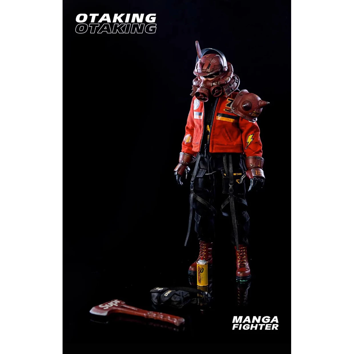 In Stock Original OTAKING 1/6 Otaku Punk Manga Fighter Akatsuki Samurai Animated Male Soldier Action Model Art Collection Toy