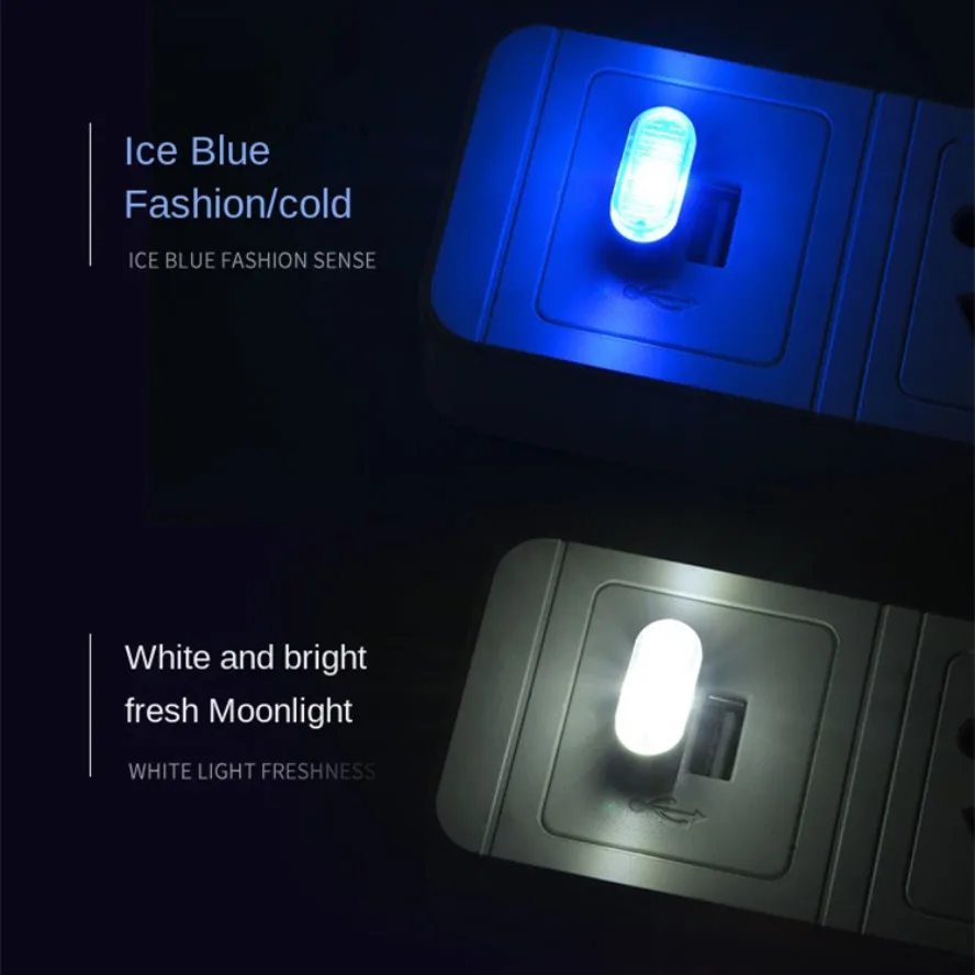 5 Styles Mini USB Light LED USB Night Light Modeling Car Ambient Light Neon Interior Light Car Jewelry Decorative Ambient Light