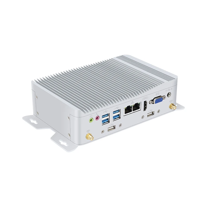 Mini PC Industrial sin ventilador, intel Celeron J1900 i3-6157U 6x COM RS485 RS232 GPIO 2x Ethernet WiFi SIM 4G LTE Windows Linux