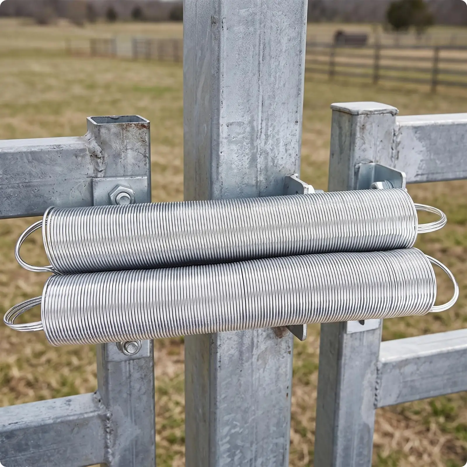 Stretchable Electric Fence Spring Gate for Farm Enclosures Livestock Safe Entry Control