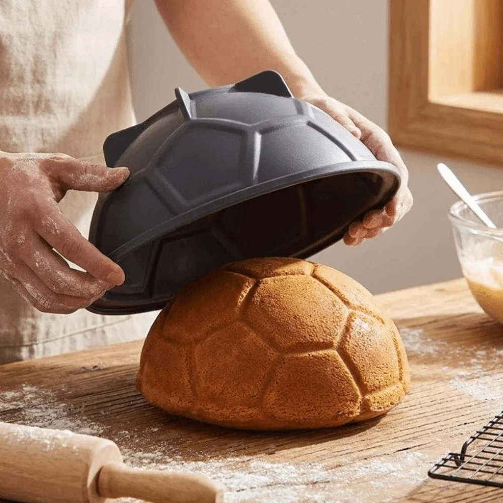 Non-Stick 3D Soccer Ball Cake Mold Thickened Food-grade Mousse Cake Mold High Temperature Resistant Sports Themed Baking Mold
