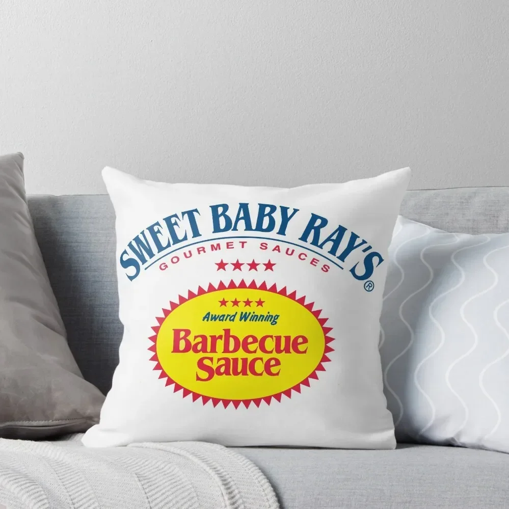 

Sweet Baby Ray's Mark Zuckerberg's BBQ Barbeque Sauce Barbecue Throw Pillow Embroidered Cushion Cover pillow