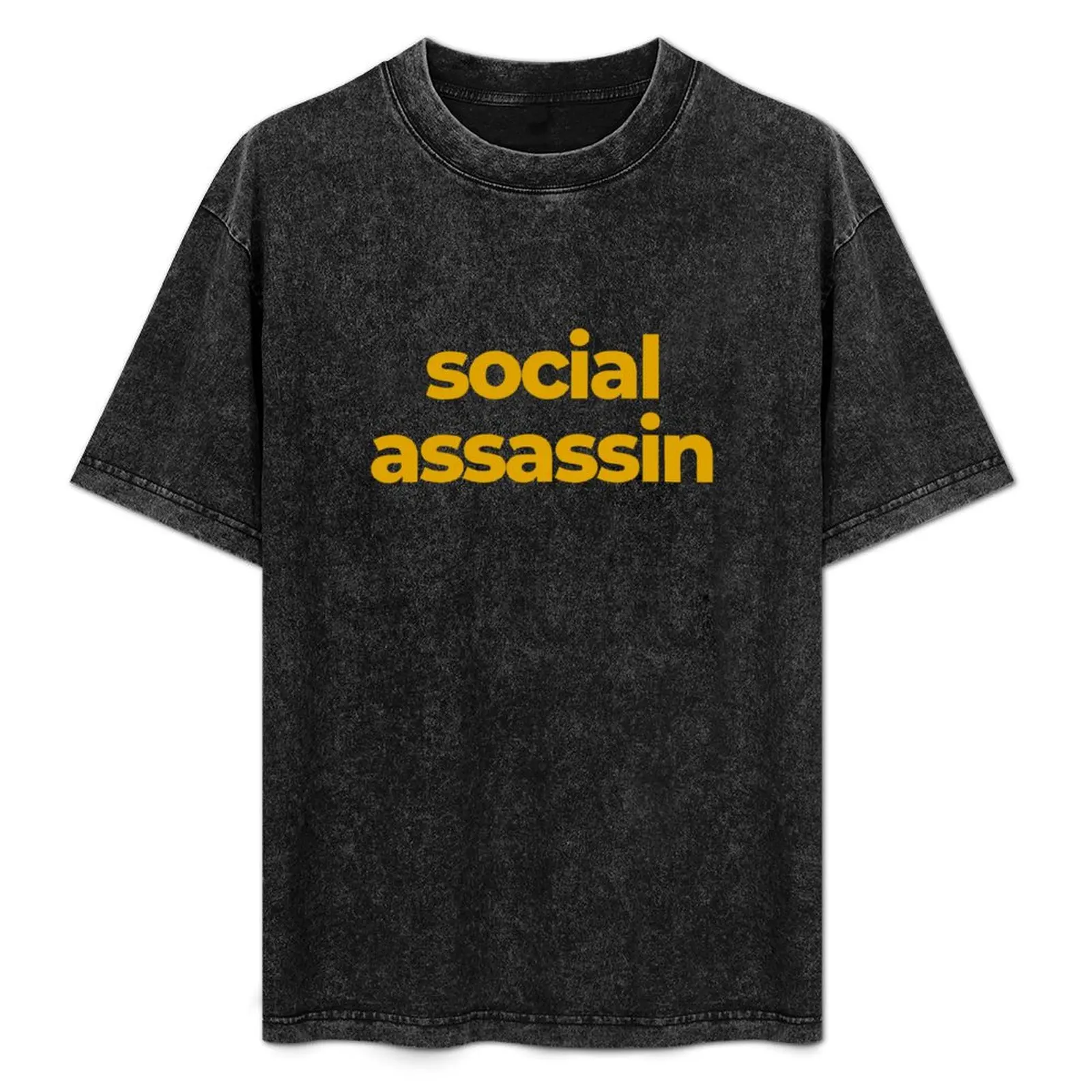 

social assassin T-Shirt essential t shirt korean fashion big and tall t shirts for men