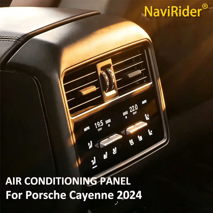 New Android 13 Touch Screen For Porsche Cayenne 2024(Low) Rear Seats Air Conditioning Control Panel Climate Board GPS GPS Player