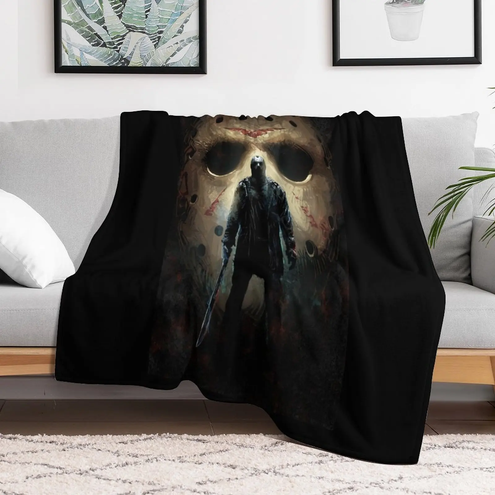 

Jason Voorhees Throw Blanket Luxury Brand heavy to sleep Blankets