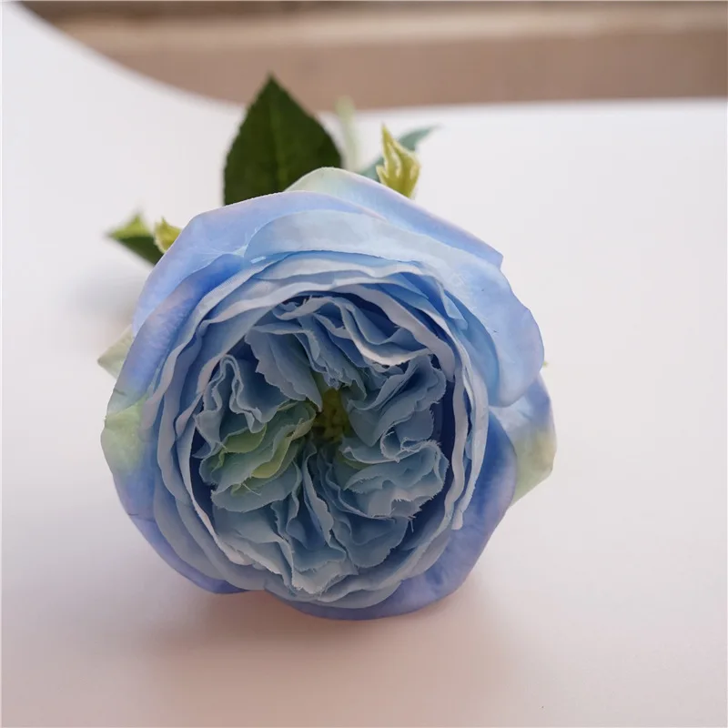 5 teil/los feuchtigkeit spendende Austin Rose künstliche Blumen echte Berührung Rosen Hochzeits dekor Latex Blume Braut strauß Home Party Blumen – Detail 10