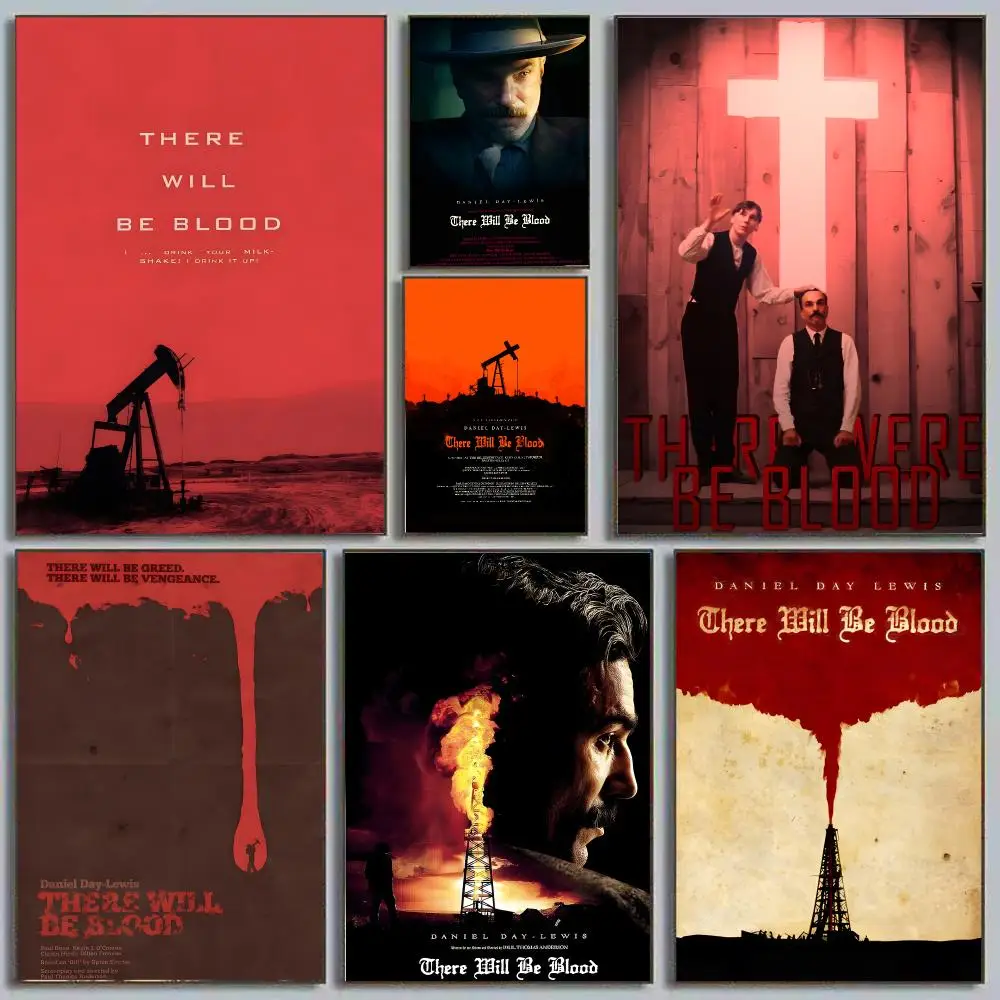 There Will Be Blood Drama Historical Painting Calligraphy Poster Eco-Friendly Decor Frameless Canvas