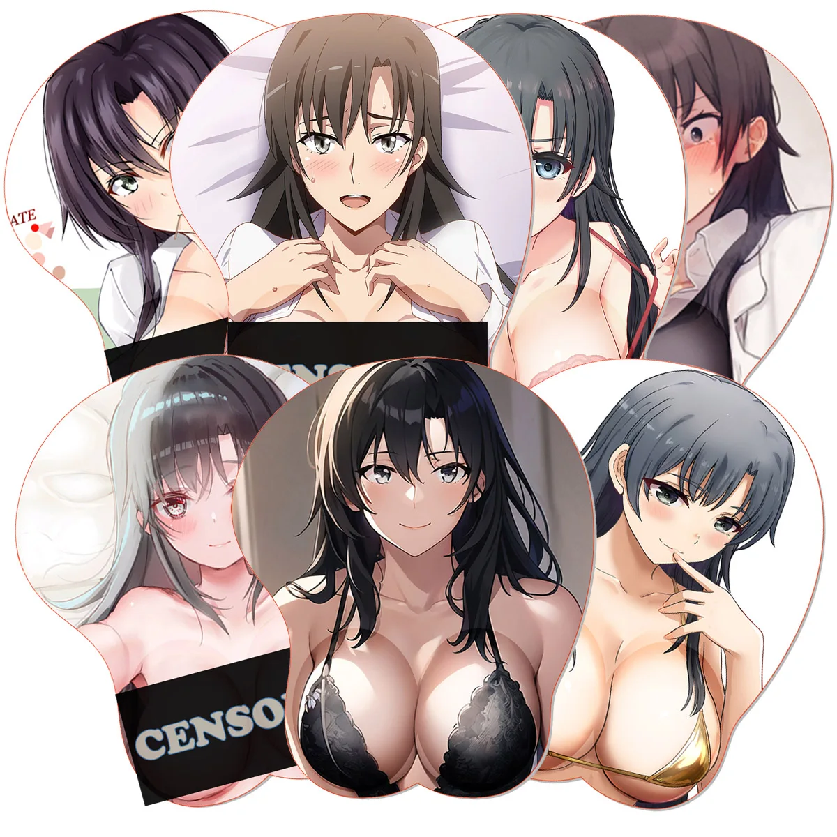 

Sexy OPPAI 3D Mouse Pad Hiratsuka Shizuka Romantic Comedy Mousepad Anime Asia Argento Boob Wrist Rest MousePad Gaming Mouse Mat