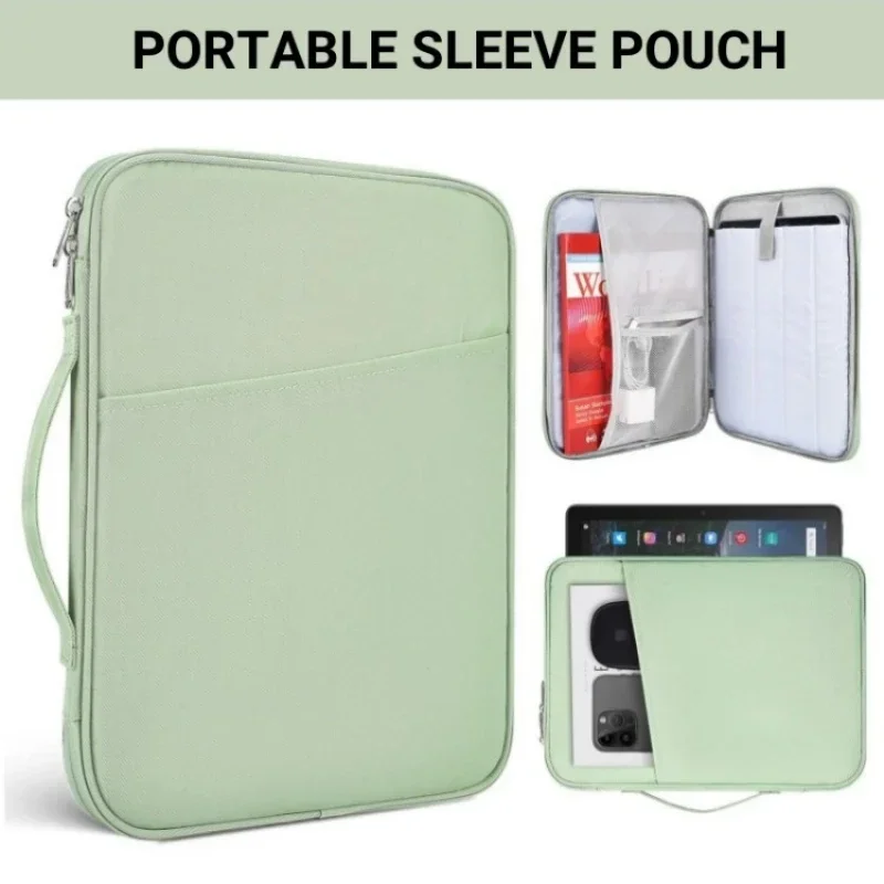 Dual-Way Zippers For Samsung Galaxy Tab S10 Lite FE Plus SM-X400 SM-X406B X620 X626B X520 X526B 10.9 13.1 Portable Sleeve Pouch