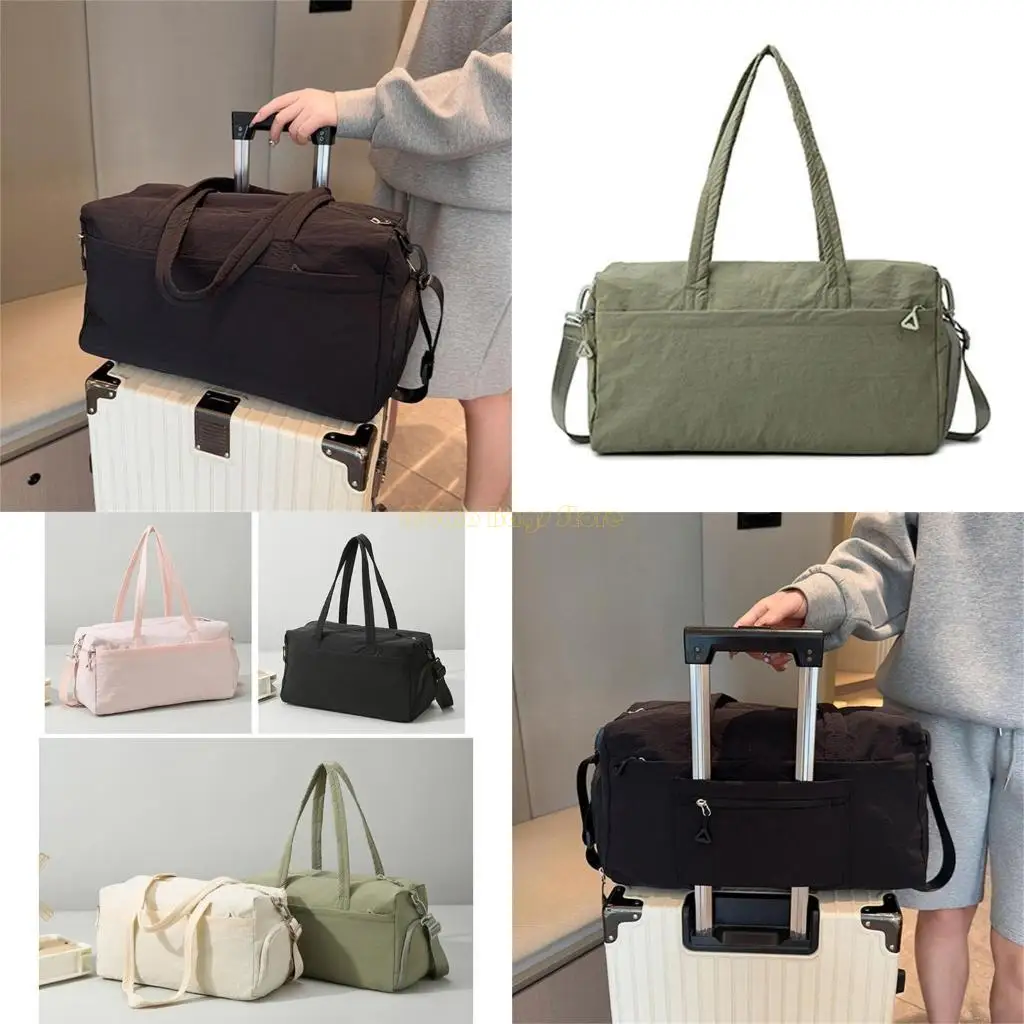 حقيبة سفر حقيبة X90D Gym Bag للنساء حقيبة عطلات نهاية الأسبوع ذات السعة الكبيرة مع مقصورة الأحذية