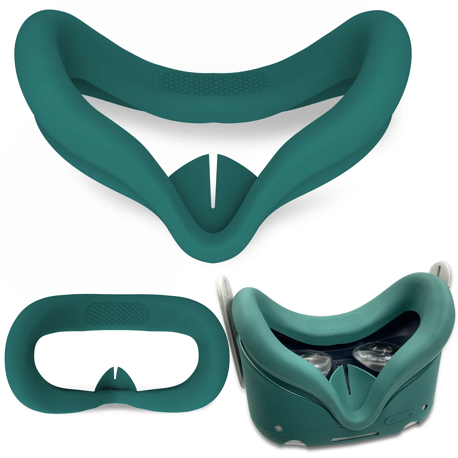 Ốp Bảo Vệ Vỏ Dành Cho Oculus Nhiệm Vụ 2 Cho Quest2 VR Tai Nghe Đầu Mặt Bao Da Mắt Miếng Lót Tay Cầm VR Phụ Kiện